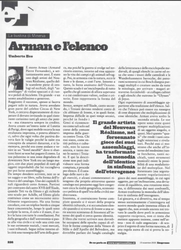 Arman and the list