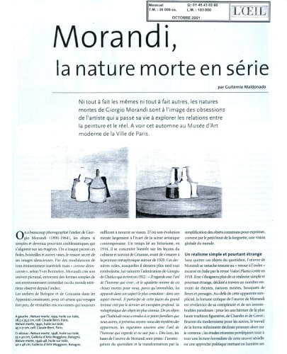 Morandi, still life in series, Neither quite the same nor quite different, Giorgio Morandi’s still lifes reflect the obsessions of...