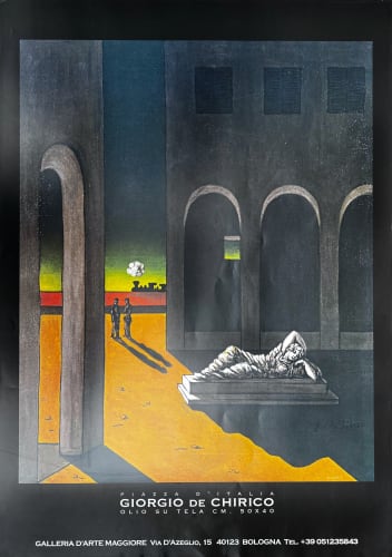 Giorgio de Chirico, Piazza d'Italia, 1950, poster
