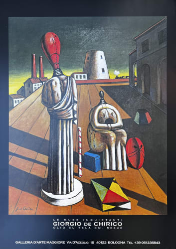 Giorgio de Chirico, Le Muse Inquietanti, 1972-73, poster
