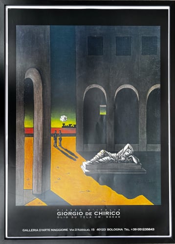 Giorgio de Chirico, Piazza d'Italia, 1950, poster