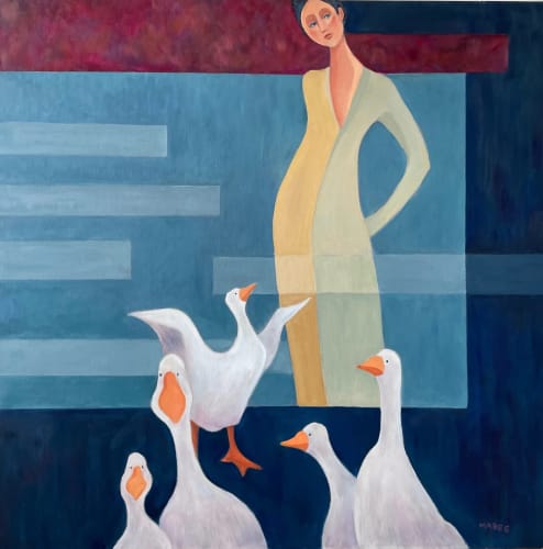 Audrey Mabee, Friends and Fantasies I have Known | A collection of current works paired with highlights of works from...