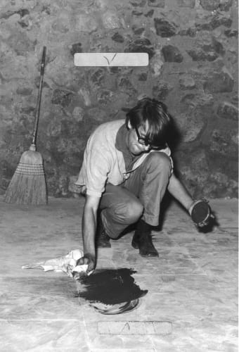 Ger van Elk at RA3, Arte Povera + Azioni Povere, Amalfi, 1968