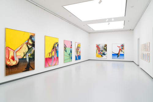 Installation view | Daniel Richter | Kunsthalle Tübingen (DE), 2023 | Photo: Ulrich Metz