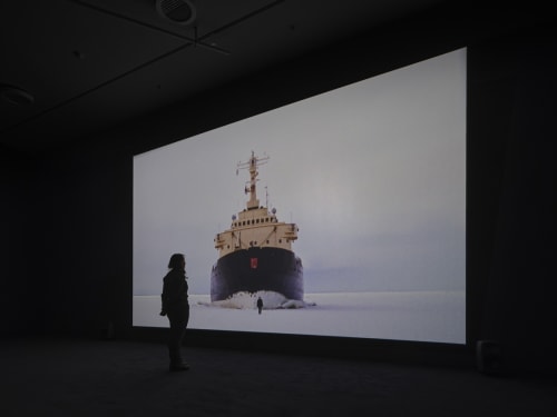 Installation view | "Palpable Futility" | Eye Filmmuseum, Amsterdam (NL), 12 February – 29 May 2022 | Photo by: Studio Hans Wilschut