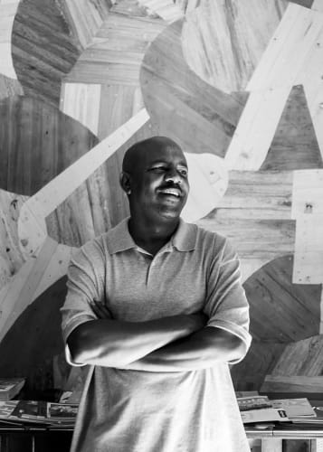 Portrait of Elias Sime by Mekbib Tadesse, 2016