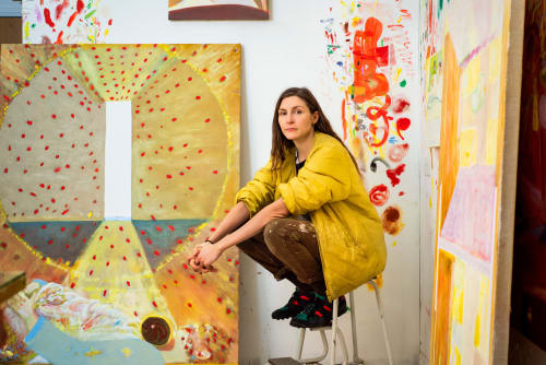 Gabriella Boyd in her studio, London (UK), 2022 | Photo by Thierry Bal