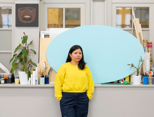 Claudia Martínez Garay in her studio, Amsterdam (NL), 2023 | Photo: Jonathan de Waart