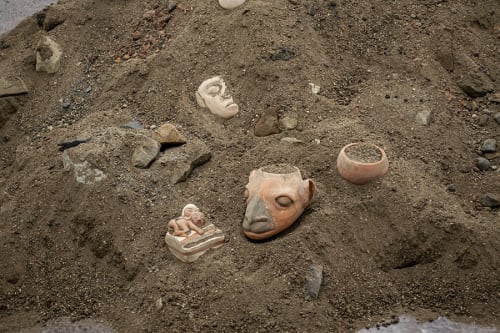 Claudia Martínez Garay, El Creador (The Creator), 2019, installation view, ‘16th Istanbul Biennal: The Seventh Continent’, 2019 ©SahirUgurEren