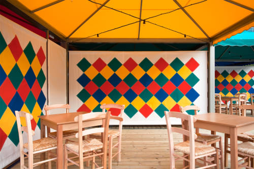 Rasheed Araeen Creates an Art-Filled Communal Cafe For Abu Dhabi Art