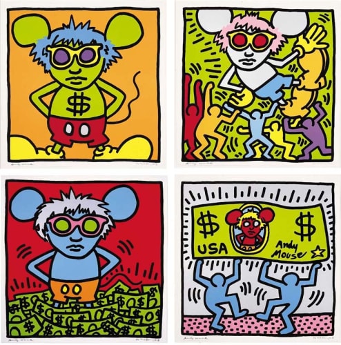 Keith Haring Andy Mouse