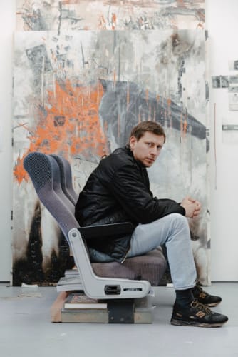 Marcin Dudek in his studio. Photo: Damon De Backer