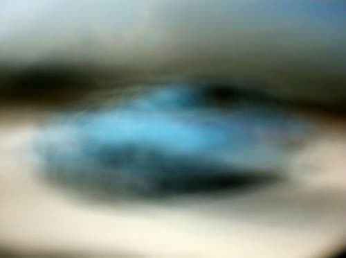 Jim Campbell, "Dynamism of an Automobile (averaged over two minutes)," 2001, lightbox with color transparency, 19 x 25 x 3 1/2 inches