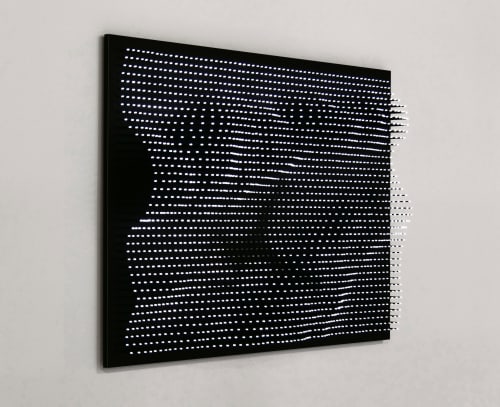 Jim Campbell, "Topographic Wave II," 2019