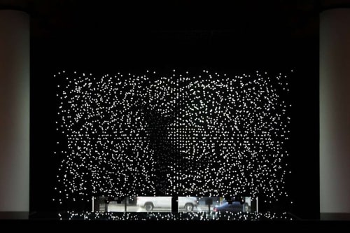 "Exploded Views" (2011) LED lights and custom electronics by JIm Campbell