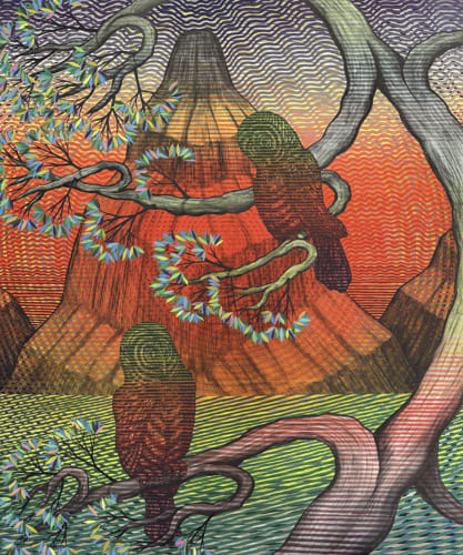 Andrew Schoultz in Square Cylinder