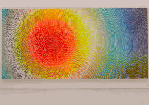 Andrew Schoultz, "Radiating Eyes (Prism)," 2019