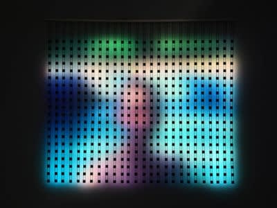 Jim Campbell, 'Home Movies, Pause (David),' 2014. (Photo courtesy of Hosfelt Gallery)