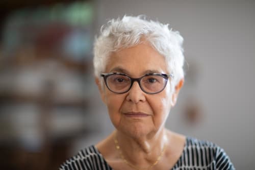 Liliana Porter, at home in Rhinebeck, N.Y, image courtesy of Tony Cenicola/The New York Times