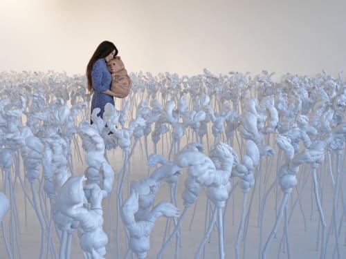 Installation view from "Patricia Piccinini: Inter-natural" at Hosfelt Gallery