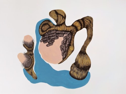 Patricia Piccinini, "Metaflora (cutting pond)," 2014, ink and gouache on paper, 22 1/2 x 30 1/4 inches