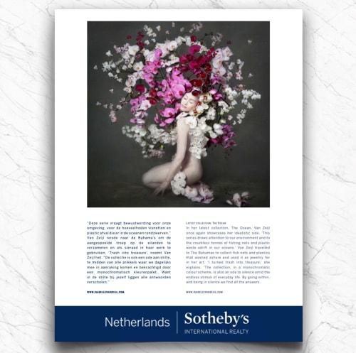 Sotheby's International Realty Magazine, Isabelle van Zeijl is captivating the artworld