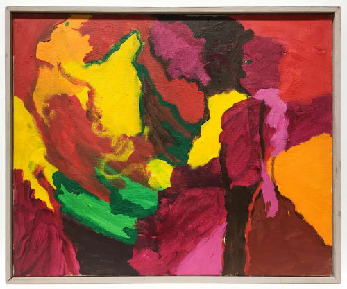 Robert Colescott Composition #20 - Purple Pose, 1968