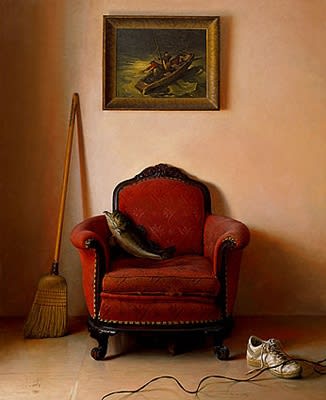 Scott Fraser, Three Fisherman, oil on canvas, 74 x 60", Collection of the Denver Art Museum