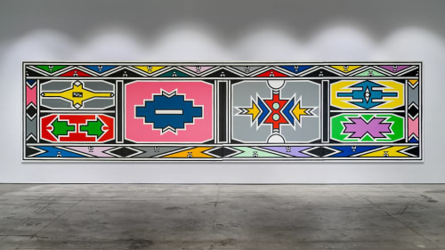 Dr. Esther Mahlangu, When heart and mind agree, exhibition view. Courtesy of Jenkins Johnson Gallery