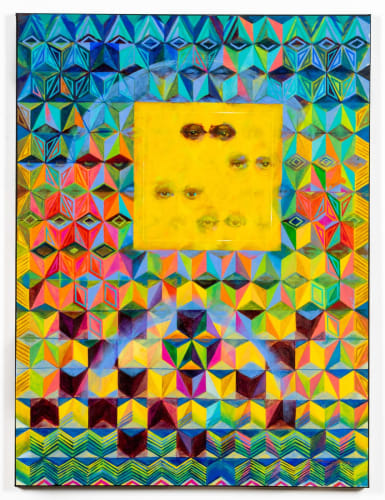 Sherman Beck, Eyes, 2022. Acrylic on canvas, 48 x 36 in.
