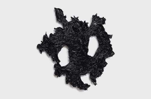 Allana Clarke, I Feel Everything, 2023. Salon Pro 30 Sec. Super Hair Bond Glue, 65 x 72 x 4 in.