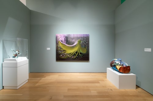 Inka Essenhigh, Green Goddess II, 2009, oil on canvas, 72 x 60''. Image courtesy of the Speed Art Museum.