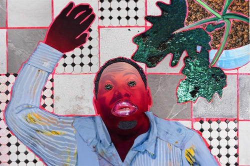 Devan Shimoyama in The Plural of He, Leslie-Lohman Museum of Art