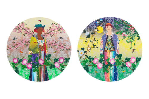 Left to right: Tomokazu Matsuyama, Let Him Run Wild Onyx 2021. Tomokazu Matsuyama, Front Row Wake Up, 2021.