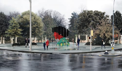 Rendering of Firelei Báez’s proposed monument.