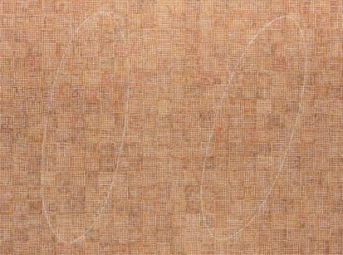 McArthur Binion, DNA: Seasons: X (2016). Courtesy of Kavi Gupta.