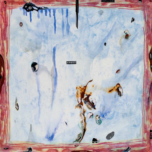 Manuel Mathieu, Framing the Abyss, 2022 Mixed media on canvas 74 x 74 in.