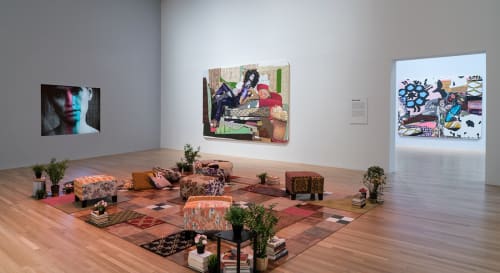 Installation view of MIckalene Thomas: I Can't See You Without Me at the Wexnar Center