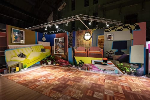 Mickalene Thomas, l'espace entre les deux, 2025. Installation view. PHOTO BY DAL PERRY.