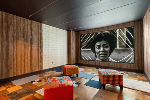 Mickalene Thomas: Better Nights, installation view at The Bass Museum of Art, Miami Beach, December 1, 2019- September 27, 2020. Image courtesy The Bass, photography by Zachary Balber