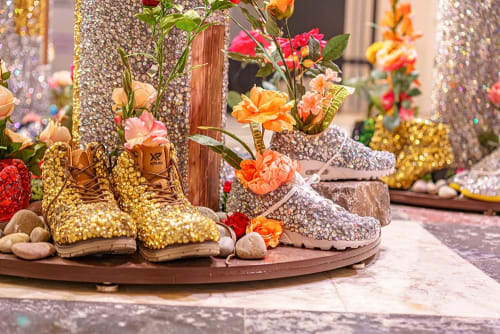 Devan Shimoyama, The Grove, 2021. The Futures Exhibition at the Smithsonian's Arts and Industries Building. Courtesy of Albert Ting.