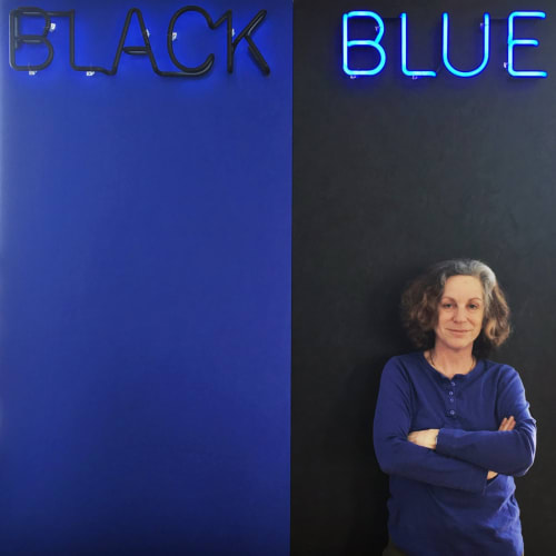 Artist Deborah Kass at her studio in Brooklyn