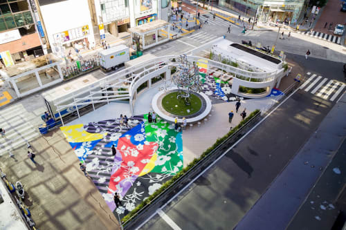 Tomokazu Matsuyama Installs Art Park With 26-Foot Tall Sculpture in Tokyo
