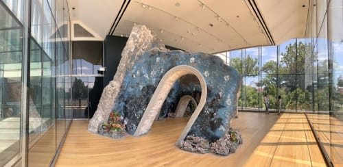 Firelei Baez, To breathe full and free: a declaration, a re-visioning, a correction (19°36'16.9"N 72°13'07.0"W, 42° 21'48.762" N 71°1'59.628" W), 2022.