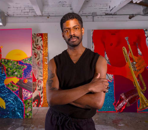 Devan Shimoyama, artist: ‘I have a desire to put more Black queer bodies or queer representation into the canon’