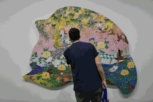 Kavi Gupta's booth at Art Basel in Miami Beach 2022. Photo by Eliza Jordan/Whitewall.