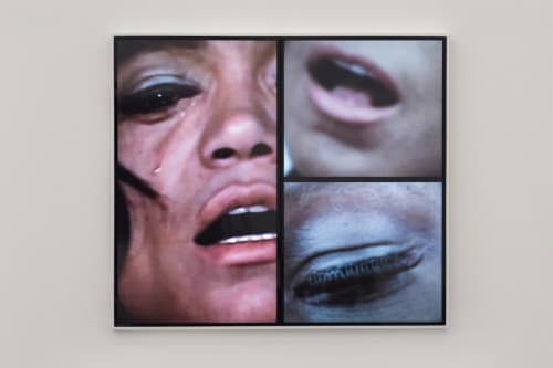 Mickalene Thomas, Angelitos Negros (detail), 2016. Eight-channel video, sound, 23:18 min. © Mickalene Thomas, Courtesy the artist and Artists Rights Society (ARS), New York.