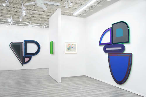 Installation view, The Technological Sublime, featuring works by Rockne Krebs, Beverly Fishman and Ruth Pastine. (Gian Carlos Perez/Pazo Fine Art)