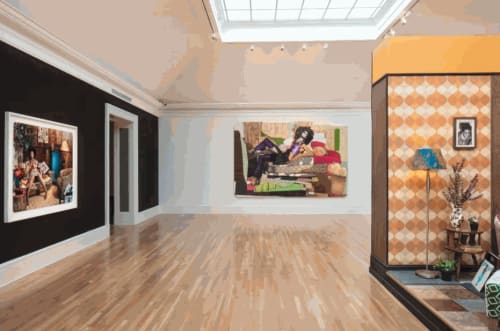 Mickalene Thomas: Waiting On a Prime-Time Star, Installation View