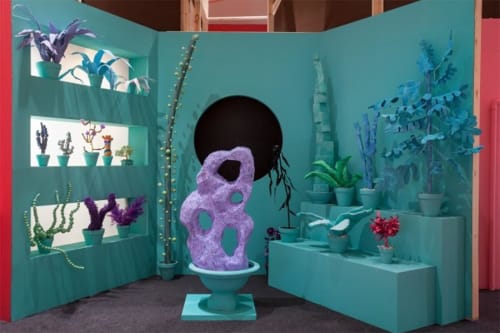 B-side of the Moon: Scott Reeder installation view at the John Michael Kohler Arts Center, 2019. Photo courtesy of John Michael Kohler Arts Center.